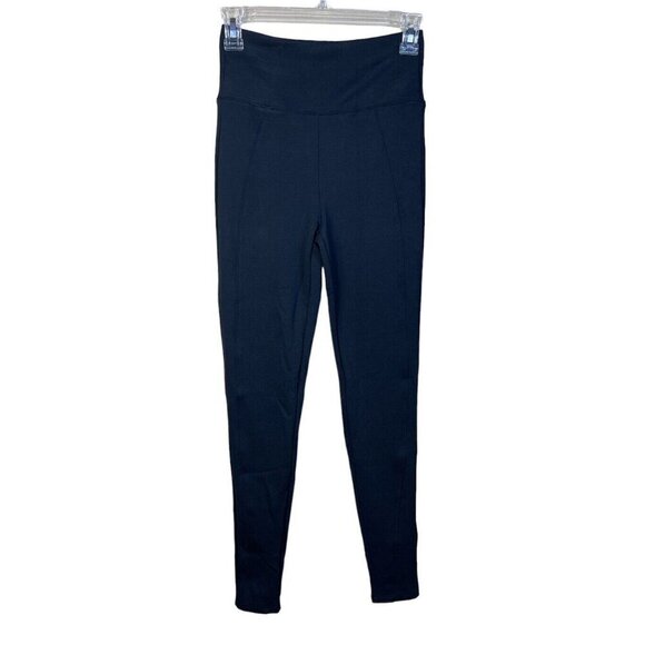 ASSETS BY SPANX Black Tapered Stretchy Knit Shaping Slimming Pants Leggings S - Picture 1 of 7